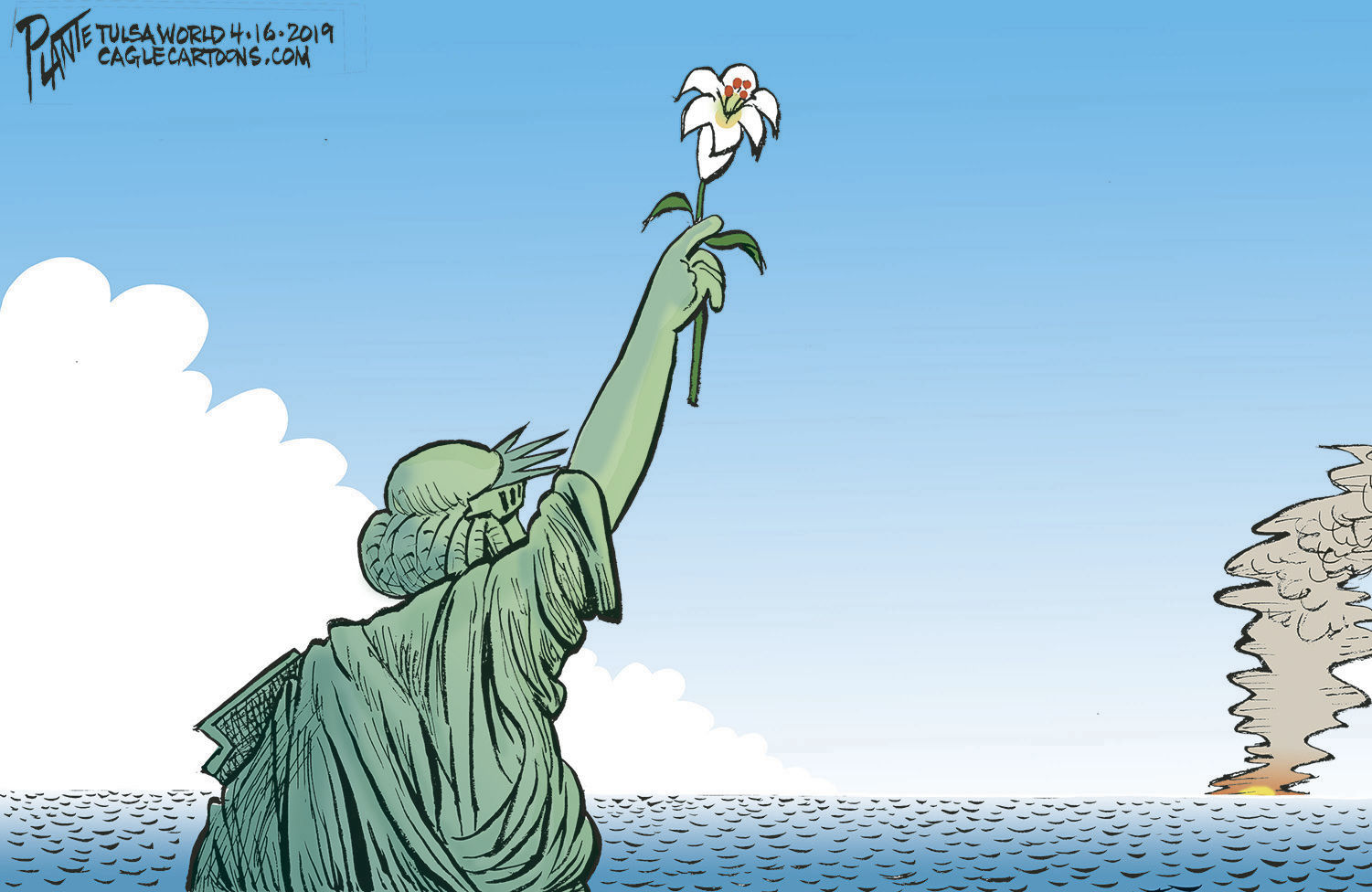 Bruce Plante Cartoon: The Easter Lily